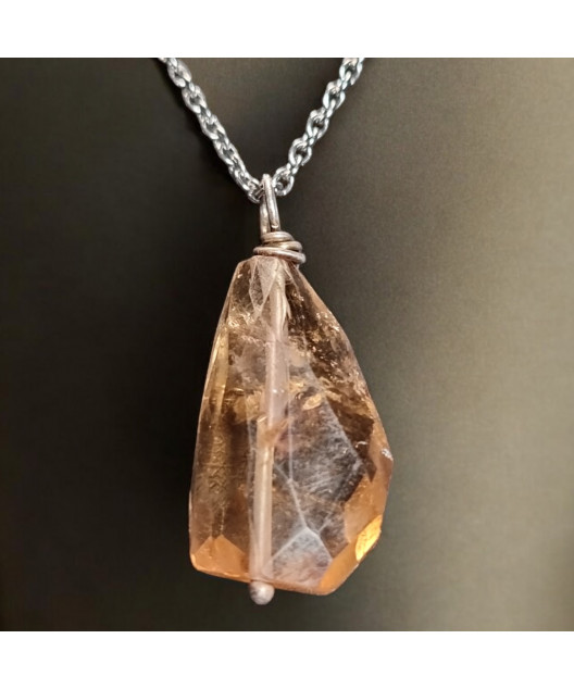 Pendentif Amétrine sur chaîne