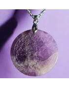 Pendentif Améthyste Arbre de vie avec chaîne