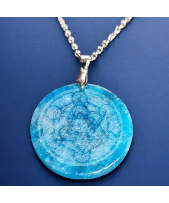 Pendentif Apatite bleue...