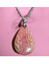 Pendentif Rhodochrosite avec chaîne Acier inox