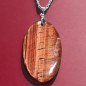 Pendentif Œil de taureau sur chaîne acier inox