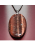 Pendentif Œil de taureau sur chaîne acier inox