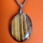 Pendentif Œil de tigre avec chaîne