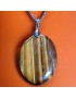 Pendentif Œil de tigre avec chaîne