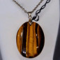 Pendentif Œil de tigre avec chaîne