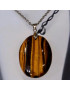 Pendentif Œil de tigre avec chaîne