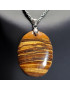 Pendentif Œil de tigre avec chaîne