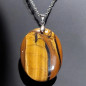 Pendentif Œil de tigre avec chaîne