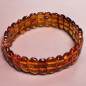 Bracelet Ambre Cognac lamelles