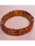 Bracelet Ambre Cognac lamelles