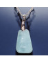 Pendentif Aigue marine sur chaîne