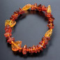 Bracelet Ambre Cognac Baroque