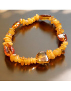 Bracelet Ambre Jaune Baroque