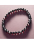 Bracelet Ambre Rouge Pierres rondes 6mm