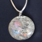 Pendentif Labradorite rond sur cordon réglable