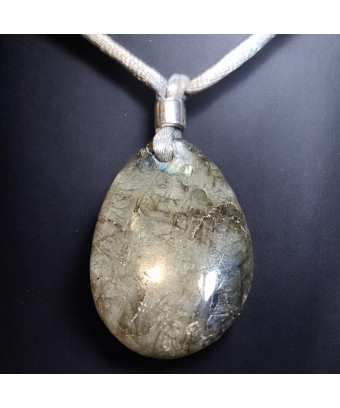 Pendentif Labradorite sur cordon réglable