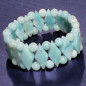 Bracelet Amazonite Lamelles Bracelet Amazonite Lamelles
