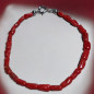 Bracelet Corail avec fermoir Argent 925