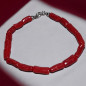 Bracelet Corail avec fermoir Argent 925