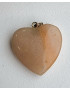 Pendentif Calcite rouge Cœur