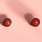 Boucles Corail boutons Argent 925