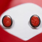 Boucles Corail ovales Argent 925