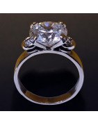 Bague Zirconium Acier inox Taille 54