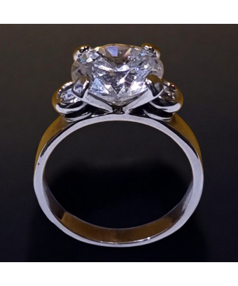 Bague Zirconium Acier inox Taille 54