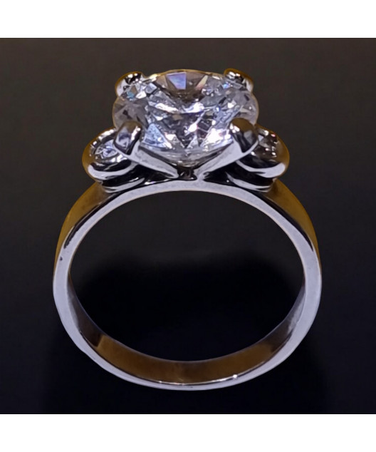 Bague Zirconium Acier inox Taille 54