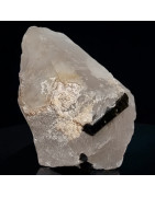 Cristal de roche Tourmaline verte 80g