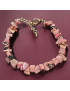 Bracelet Rhodonite Baroque avec fermoir doré