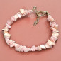 Bracelet Rhodochrosite Baroque avec fermoir doré