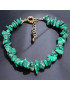 Bracelet Malachite Baroque avec fermoir doré