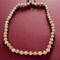 Collier Jaspe Paysage Pierres rondes 8mm 39cm