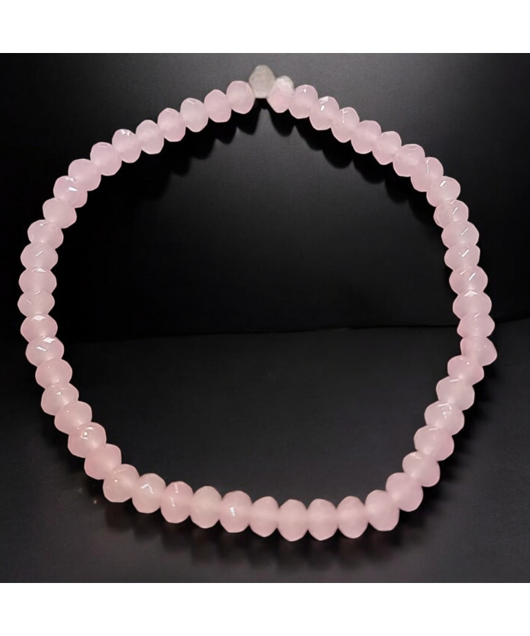 Bracelet Swarovski rose facetté enfant