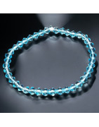 Bracelet Swarovski bleu facetté enfant