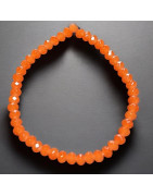 Bracelet Swarovski orange facetté enfant