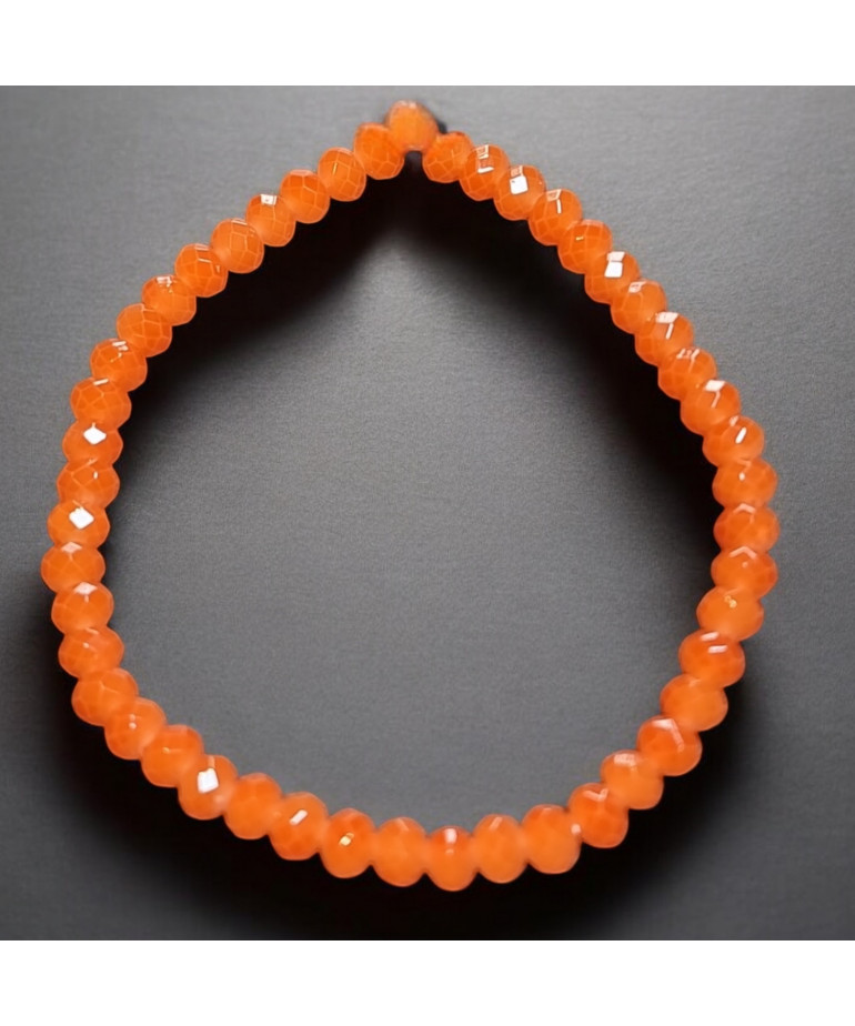 Bracelet Swarovski orange facetté enfant