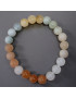 Bracelet Jade multicolore Pierre ronde