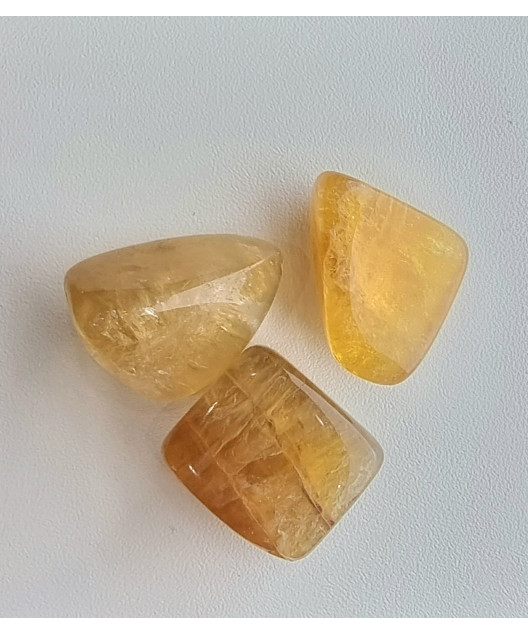 Pierre roulée Fluorite jaune
