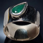 Bague Emeraude Argent 925 Taille 56+
