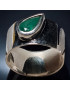Bague Emeraude Argent 925 Taille 56+