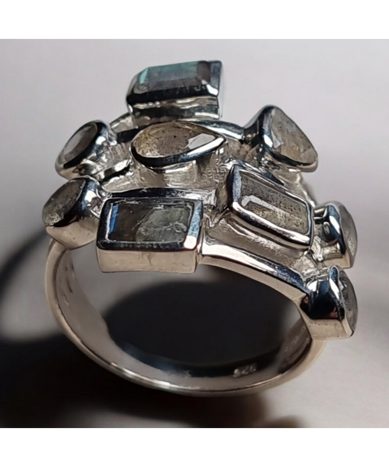 Bague Labradorite Argent 925 Taille 59