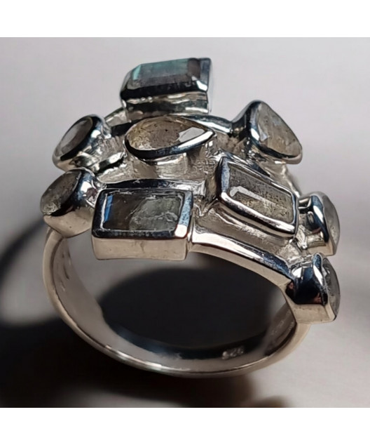 Bague Labradorite Argent 925 Taille 59