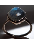 Bague Labradorite Argent 925 Taille 54