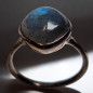 Bague Labradorite Argent 925 Taille 54