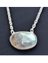 Pendentif Labradorite Facettée Argent 925 sur chaîne
