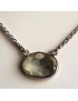 Pendentif Citrine citron Facettée Argent 925 sur chaîne