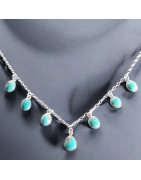 Collier Turquoise Argent 925