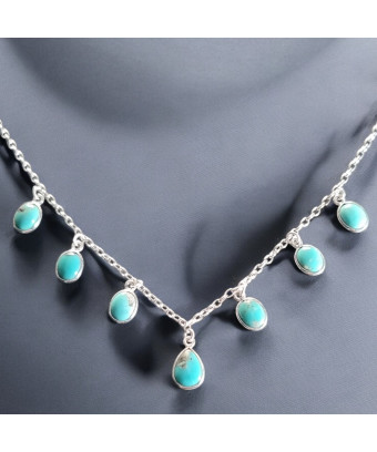 Collier Turquoise Argent 925